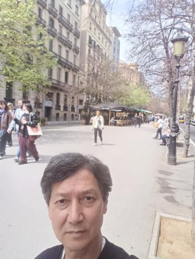 ホテルの前の通り