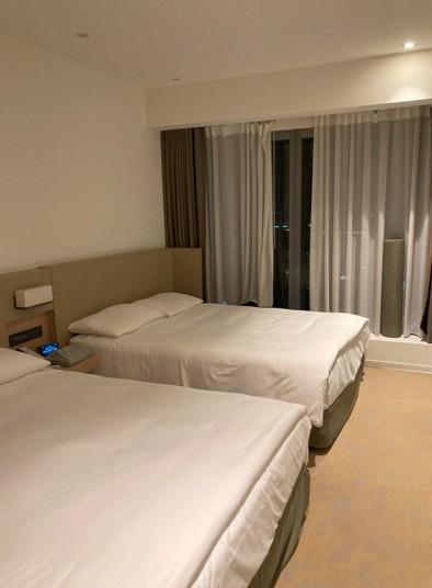 快適なベッドで朝まで熟睡でした