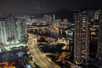 27階の部屋でした。リバービューで夜景がきれい。