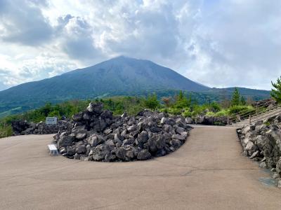 桜島と海、溶岩原を同時に楽しめる場所