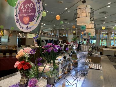 ランチで「あやめサミット応援・メロンフェア」に行ってきました。