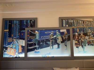 ベッドの上の装飾