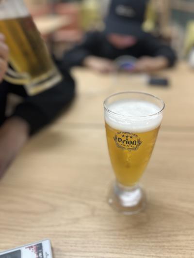 オリオンビール飲み納め、夜はフードの完売多め
