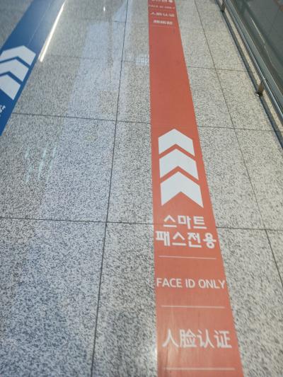 専用出国ゲートはありませんでした