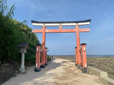 青島の裏側に回ると美しい日の出が見られます