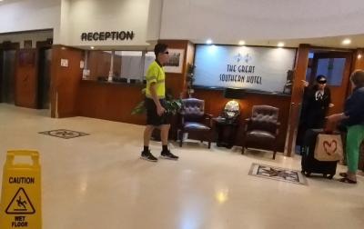 レセプション　とても丁寧な接客でした