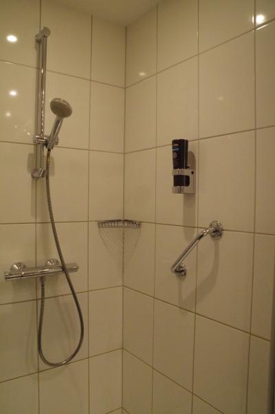 シャワーは可動式で使い易く、水圧、湯量、温度調節共にOKです