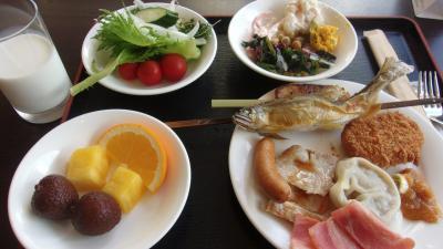 ３年ぶり、朝食バイキングの鮎の塩焼きは健在。