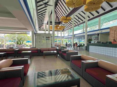 開放感のあるロビー