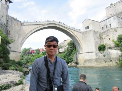 ボスニアヘルツェゴビナのモスタルの世界遺産スターリモスト橋