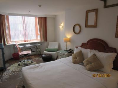 寛げるベッドルーム。