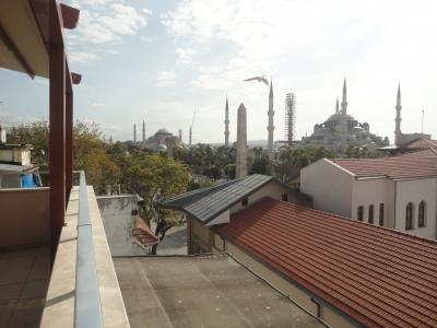 朝食レストランのテラスからの眺望