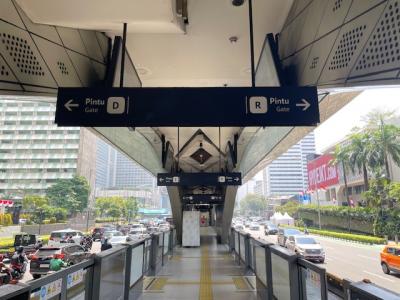 ジャカルタ市内移動の中心