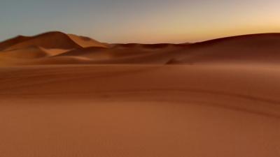 テラスからのメルズーカ大砂丘