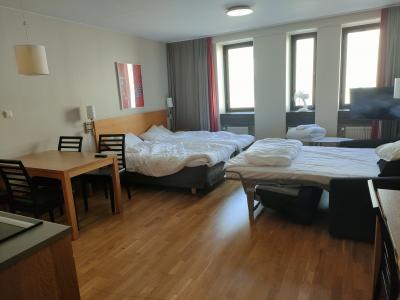 へやは広いです