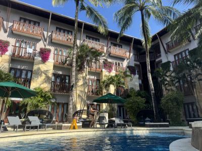 中庭の小さなプールも良かったです。