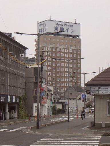 岡山駅の側の東横イン