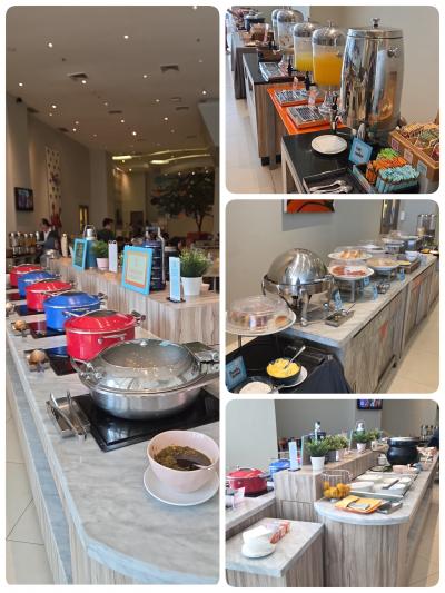 朝食ビュッフェ　無料サービスでした