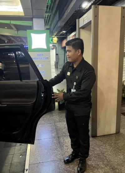 ０時を大きく回っての到着