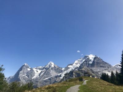 ユングフラウ三山のビューポイント