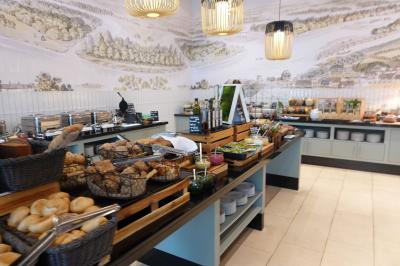 ブッフェの朝食。美味しかったです。