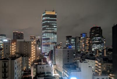 期待していなかった夜の眺望はなかなかのものでした　