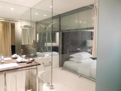 バスルーム。バスタブあり。きれいです。