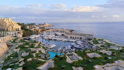 セントジュリアンにあり部屋からの眺望が良かった