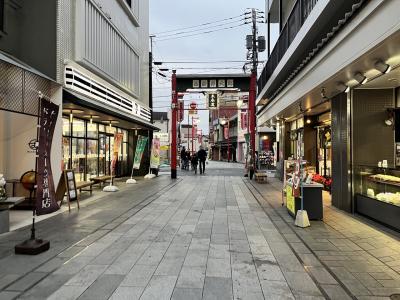 大師前駅に続く参道