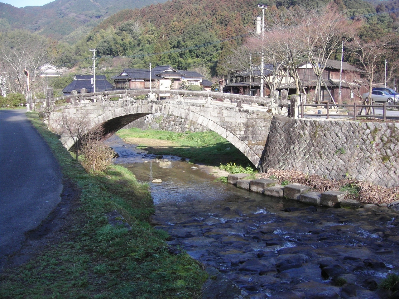 秋月の目鏡橋