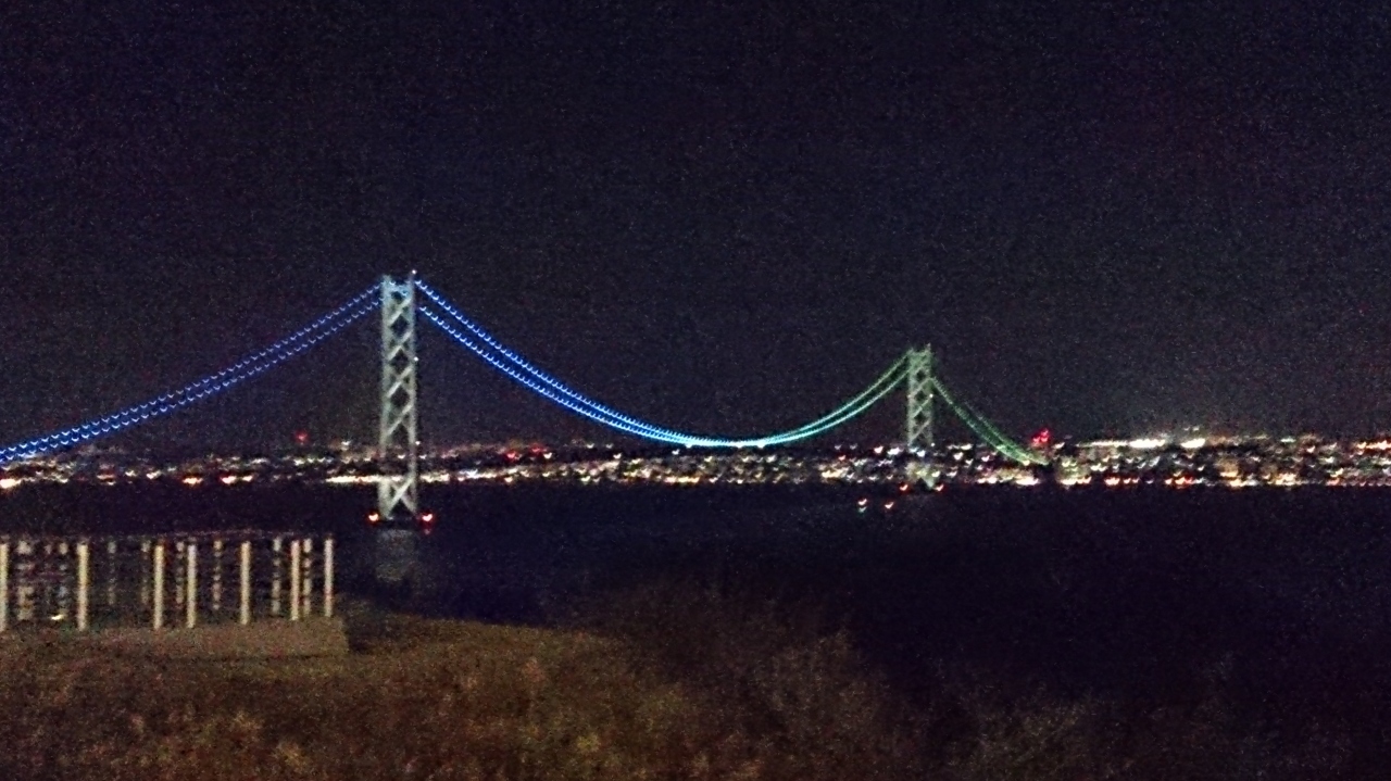 『夜景が最高にきれい』by kagety｜明石海峡大橋 (淡路島側)の ...