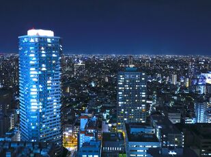 池袋の夜景を愉しむ  東京ナイトビュー 写真