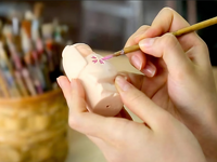 伝統工芸に触れる☆博多人形絵付け体験付！