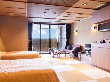 天然温泉露天風呂全室完備　満天の宿 写真