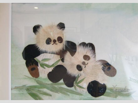 押し花アートを楽しめる犬の宿　ガラスの仔犬 写真