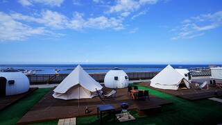 ウイングベイキャンプガーデン海と空