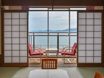 湯の児　海と夕やけ 写真