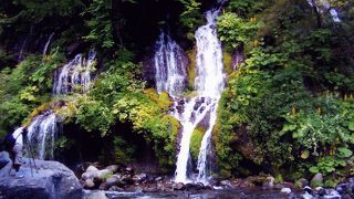 「吐竜の滝」までのお散歩コース