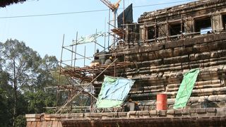 アンコールワット内の世界遺産の保護・・