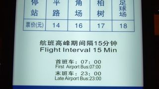 浦東空港から市内リムジン4　市内北部の魯迅公園（2007）