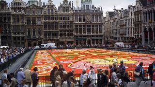 グランプラスのフラワーカーペット