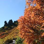 リフトで見る日本一早い紅葉