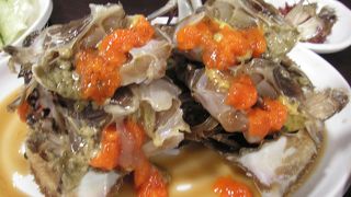 蟹の卵がたっぷり