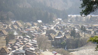 荻町城跡から眺めた白川郷