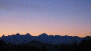 スイスアルプスお正月にくっきり見えます