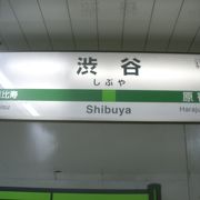 渋谷駅の次は原宿です。