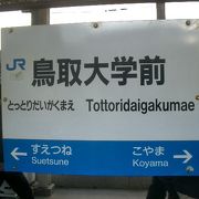 鳥取大学前駅のつぎは「すえつね」です。