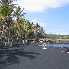 プナルウ黒砂海岸