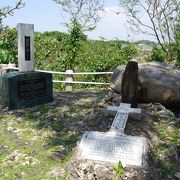 沖縄戦跡巡りに・・　　バックナー慰霊碑