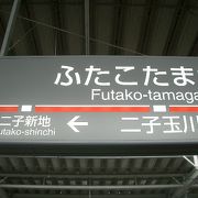 二子玉川駅のつぎは、二子新地です。